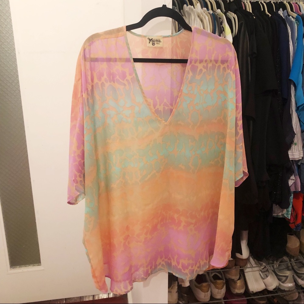 Show Me Your MuMu Peta Tunic in pastel leopard S